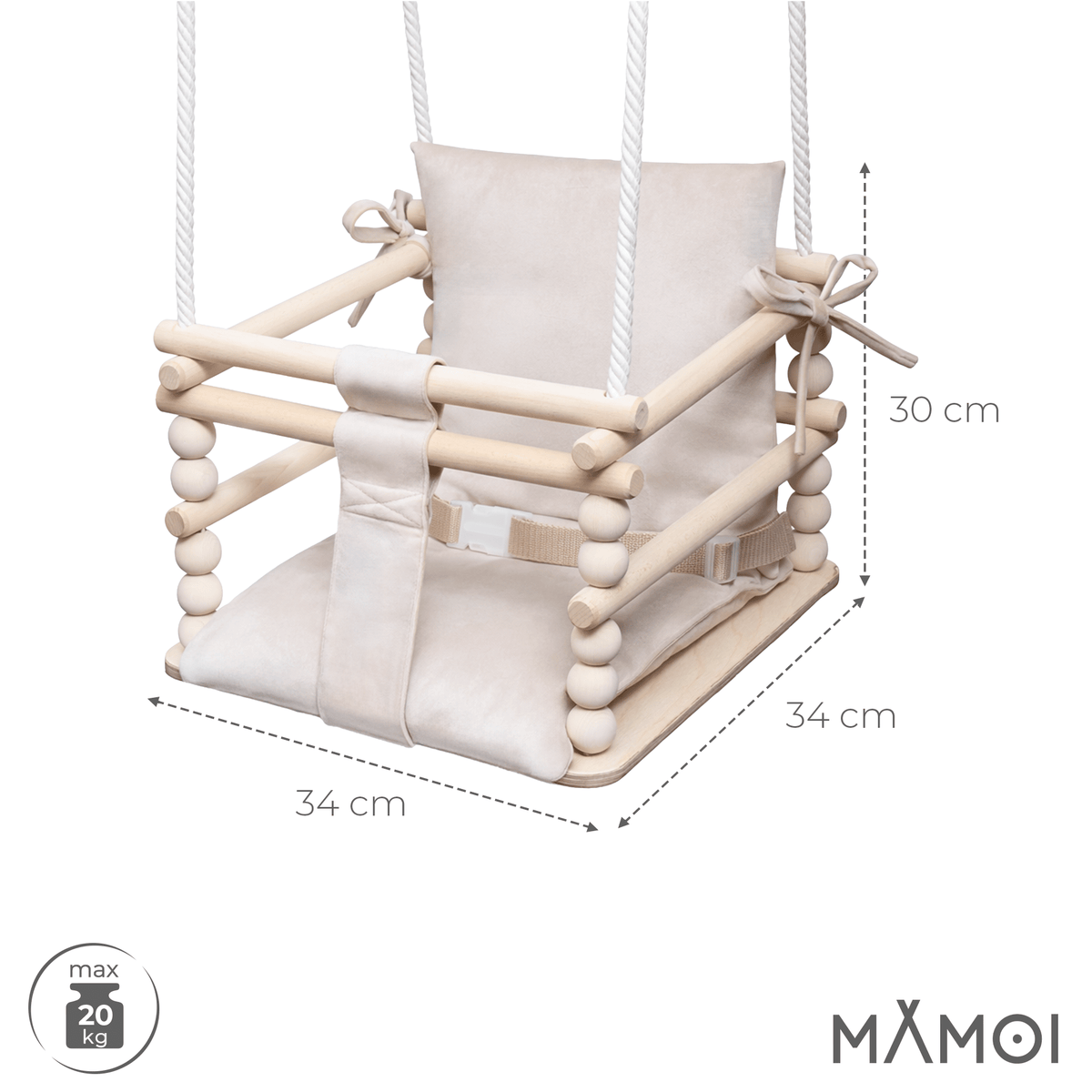 MAMOI® Huśtawka dziecięca 3w1