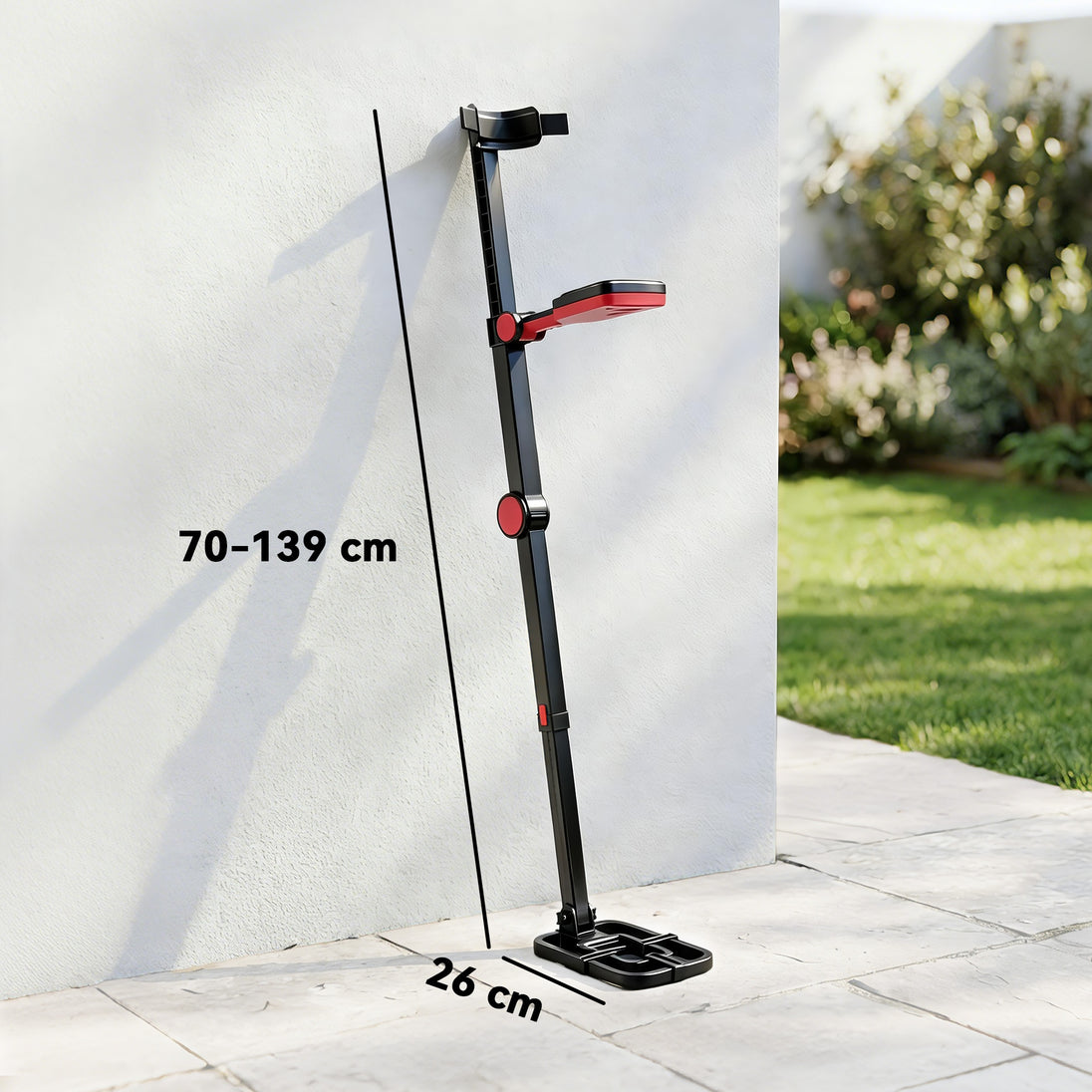 Détecteur de Métaux, Bobine Étanche IP68 avec Écran LCD, 4 Modes, Haute Précision Hauteur Réglable, 139x26x30cm, Noir Aosom