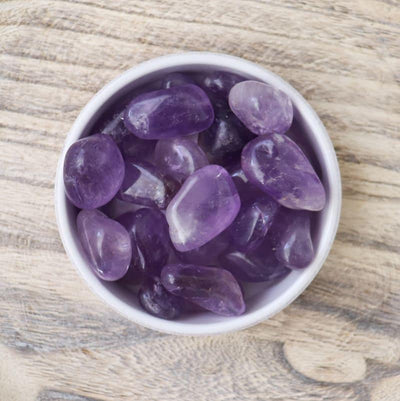 Amethyst rolled stone