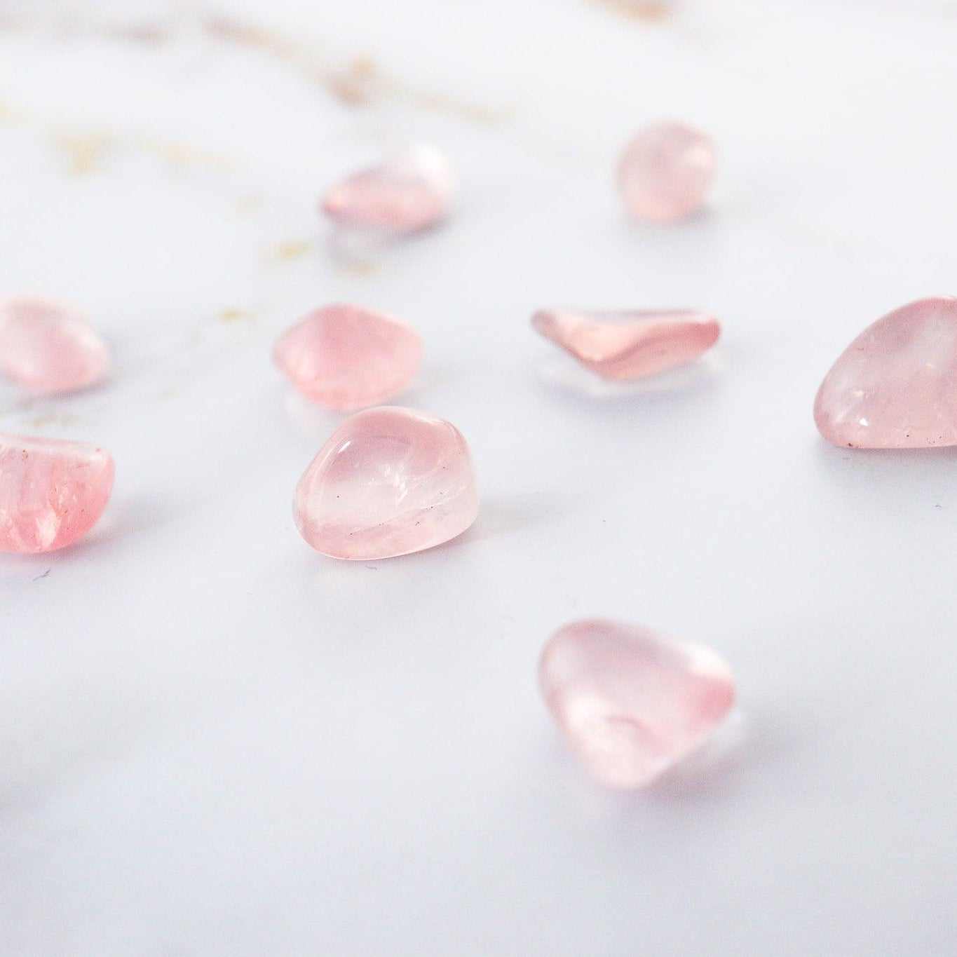 Pierre roulée en Quartz Rose