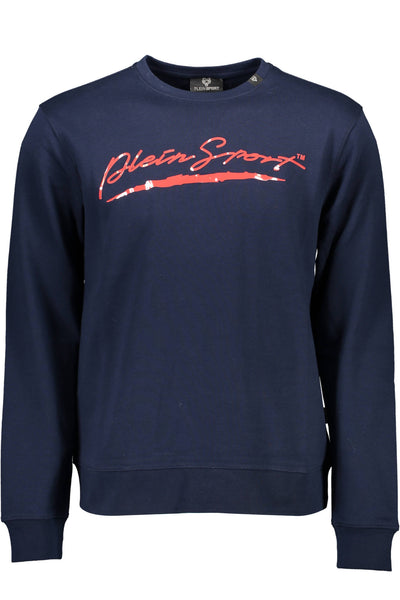 PLEIN SPORT SWEATSHIRT WITHOUT ZIP MEN BLUE