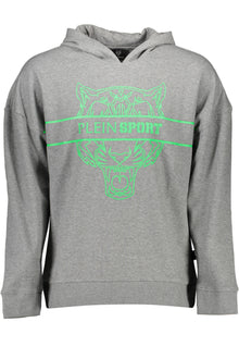 PLEIN SPORT MEN'S ZIP-FREE SWEATSHIRT GREY