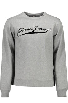 PLEIN SPORT MEN'S ZIP-FREE SWEATSHIRT GREY