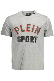 PLEIN SPORT MEN'S SHORT SLEEVE T-SHIRT GRAY
