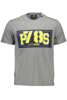 PLEIN SPORT SHORT SLEEVE T-SHIRT MEN GREY