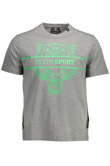 PLEIN SPORT SHORT SLEEVE T-SHIRT MEN GREY