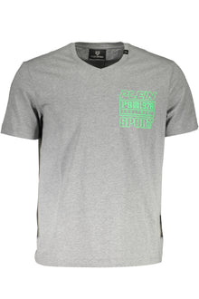 PLEIN SPORT MEN'S SHORT SLEEVE T-SHIRT GRAY