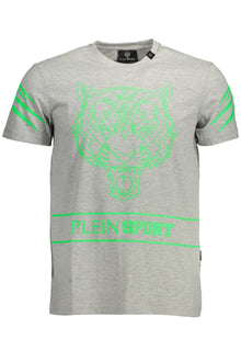 PLEIN SPORT SHORT SLEEVE T-SHIRT MEN GREY