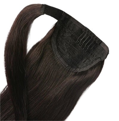 Ponytail Clip In Brown #2