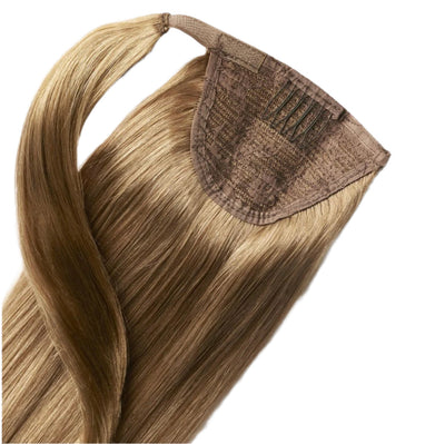 Ponytail Clip In Dark Blonde #8