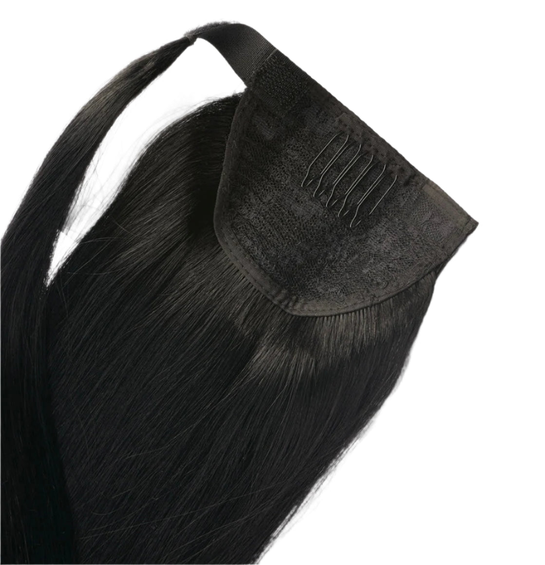 Ponytail Clip In Natural Black #1B