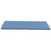 Tapis de gymnastique yoga pilates fitness pliable en 4 avec poignées revêtement synthétique 240 x 120 x 5 cm bleu clair Aosom