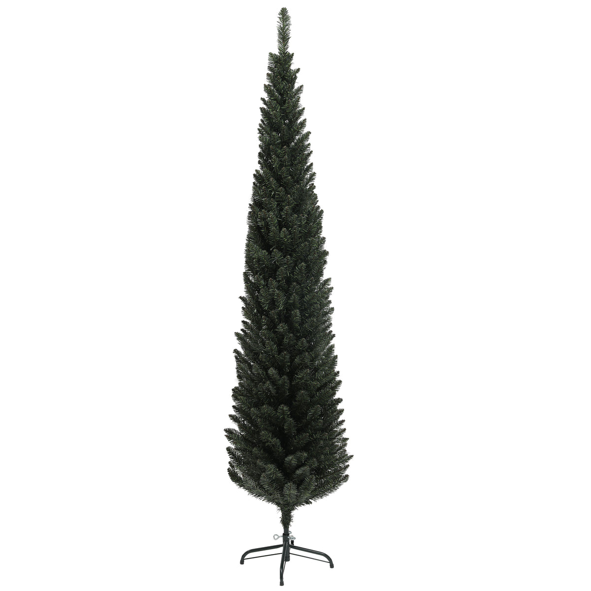 Sapin de Noël artificiel, arbre de Noël, base en acier, 390 branches épines, décoration de Noël, Ø 55 x 195H cm, vert