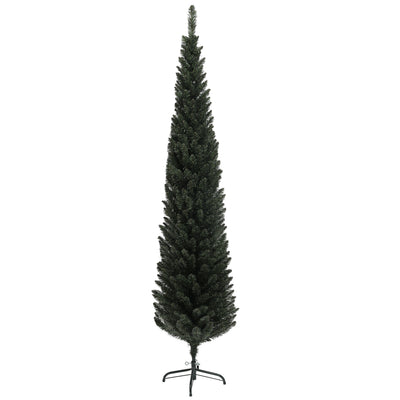 Sapin de Noël artificiel, arbre de Noël, base en acier, 390 branches épines, décoration de Noël, Ø 55 x 195H cm, vert