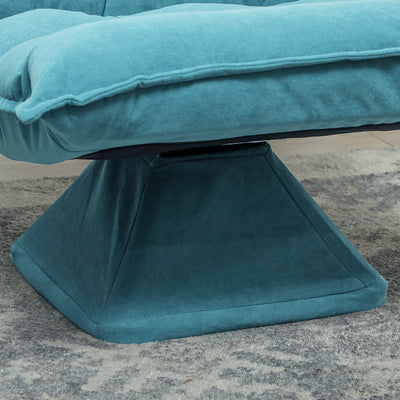 Fauteuil de sol paresseux fauteuil relax fauteuil salon design capitonné inclinaison dossier réglable pivotant 360°
