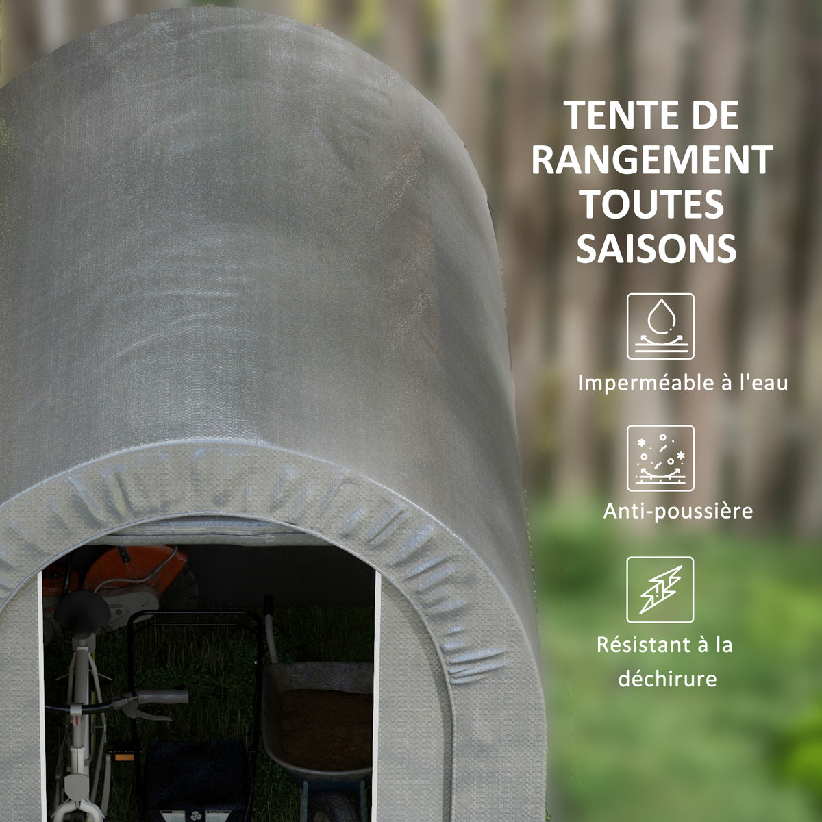 Abri de jardin tente de rangement extérieur abri de vélo garage pour vélo Aosom