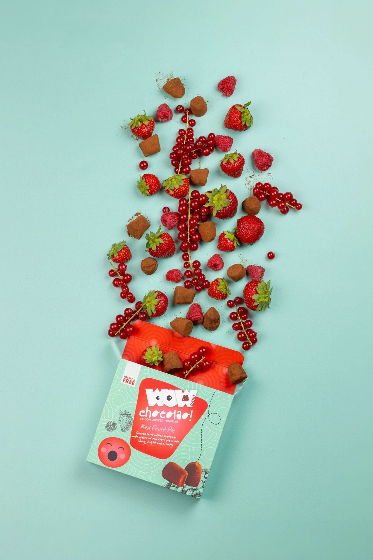 Red Fruits Pie Chocolate Truffles XL Box 250g | Berry Dessert Chocolate