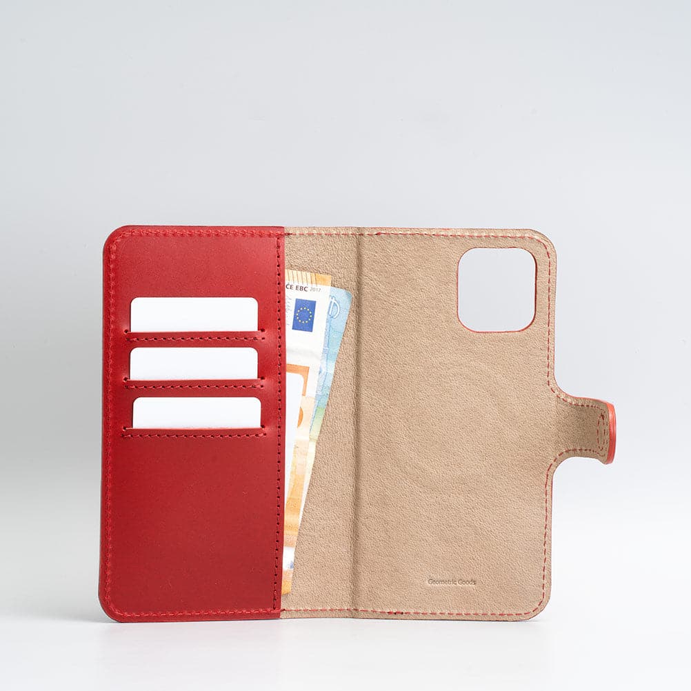 Top-Grain Leather Folio Case Wallet for iPhone 12/13 Series with MagSafe - Classic 4.0