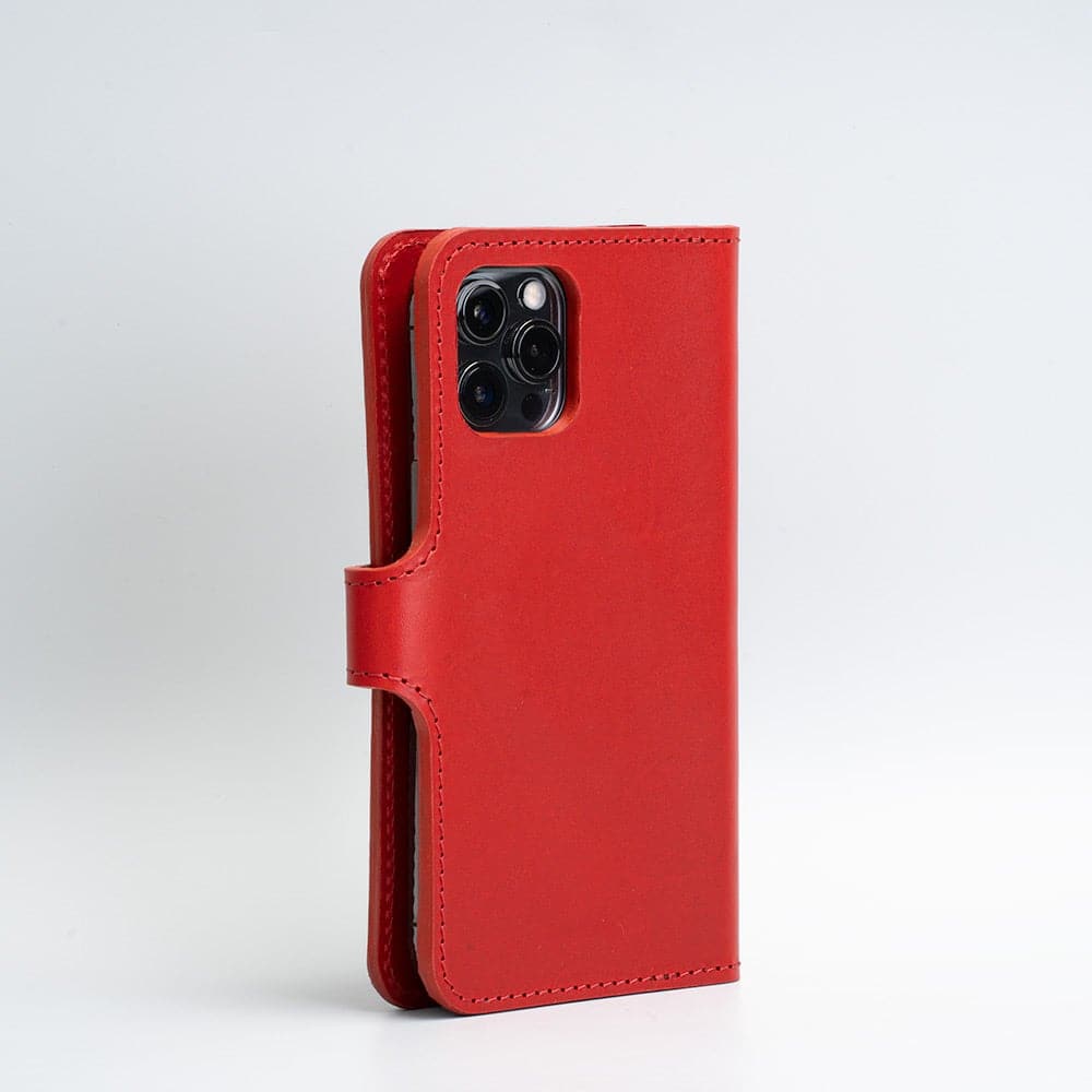 Top-Grain Leather Folio Case Wallet for iPhone 12/13 Series with MagSafe - Classic 4.0