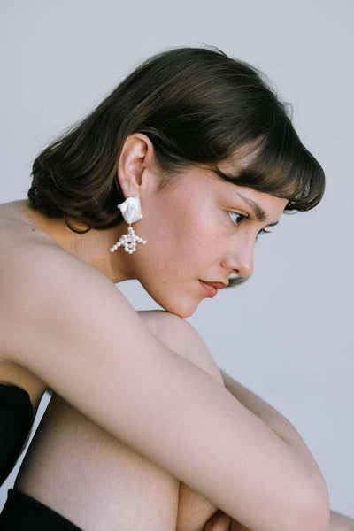 Boucles Jil en perles de culture baroques