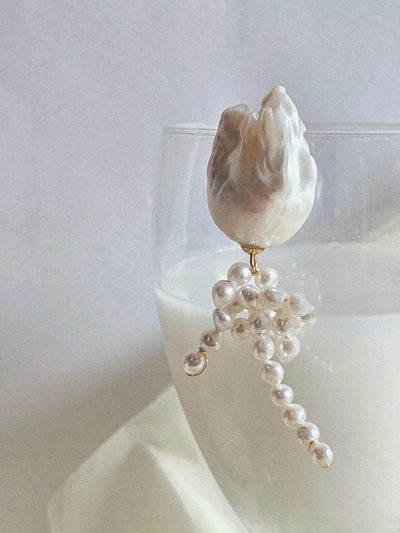 Boucles Jil en perles de culture baroques