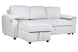Canapé-lit en polyester 220x153x88 gris clair MB219487 HomeAdcesse