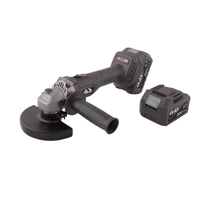 Meuleuse d'angle 125mm 20v brushless + 2 batteries 4ah + chargeurMeuleuse d'angle 125mm 20v brushless + 2 batteries 4ah