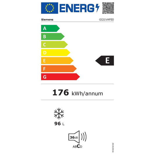 Siemens AG

Congélateur Siemens AG GI21VAFE0 Blanc