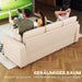 Canapé-lit réglable, beige HomeAdcesse