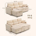 Canapé-lit réglable, beige HomeAdcesse