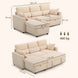 Canapé-lit réglable, beige HomeAdcesse