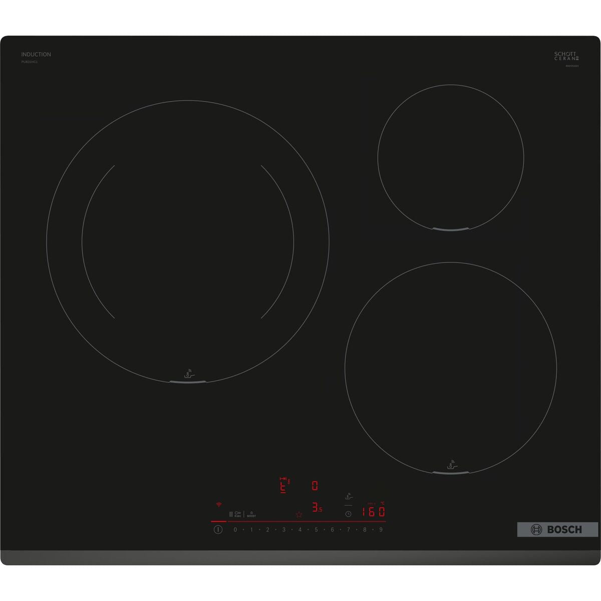 BOSCH

Plaque à Induction BOSCH PIJ631HC1E 59,2 cm 7400 W