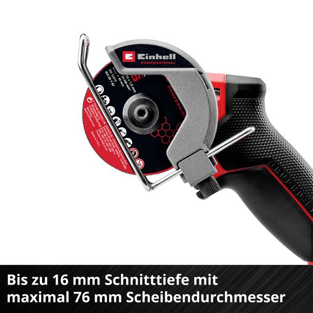 Einhell Professional TP-CO 18/76-C Li BL - Solo Découpeuse à disque sans fil Profondeur de coupe (max.): 16 mm