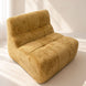 Canapé compressé modulable en tissu chenille ocre doré VOLTA HomeAdcesse