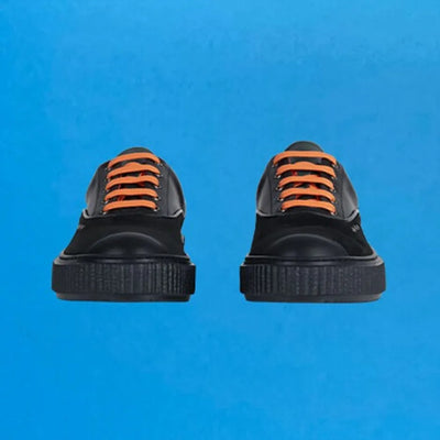 Baskets MEAKER Bright Black noir, orange et vert