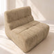 Canapé compressé modulable en tissu chenille taupe VOLTA HomeAdcesse