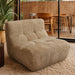 Canapé compressé modulable en tissu chenille taupe VOLTA HomeAdcesse