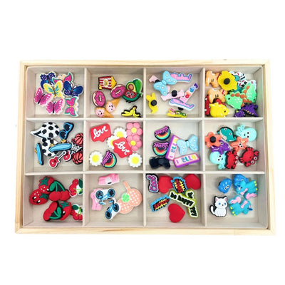 Pack recharge de 50 Charms Fun & Colorés pour Bar à Charms PETIKIDS - jouets créatif enfants/Ado/Kidulte/Kit créatif