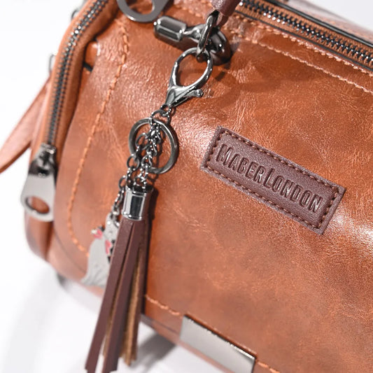 VENDU PAR 2|1 NOIR ET 1 MARRON SAC A MAIN EN CUIR