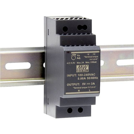 Alimentation rail DIN MEAN WELL HDR-30-24 24 V/DC 1.5 A 36 W Nbr. de sorties:1 x Contenu 1 pc(s)