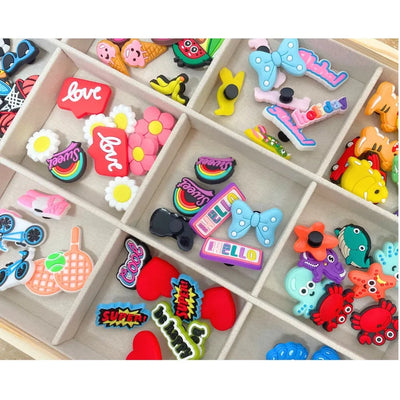 Pack recharge de 50 Charms Fun & Colorés pour Bar à Charms PETIKIDS - jouets créatif enfants/Ado/Kidulte/Kit créatif