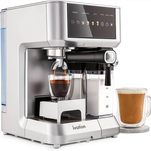 Machine à espresso et latte avec mousseur à lait HomeAdcesse