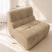Canapé compressé modulable en tissu chenille taupe VOLTA HomeAdcesse