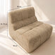 Canapé compressé modulable en tissu chenille taupe VOLTA HomeAdcesse