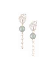 Maxi boucles d'oreilles Maia en pierre