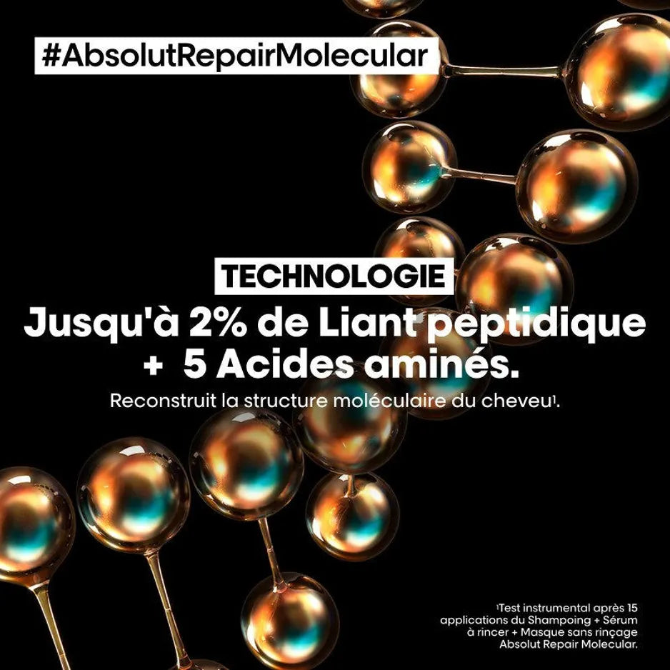 VENDU PAR 4 Pré-traitement soin ABSOLUT REPAIR MOLECULAR Série Expert - L'Oréal Professionnel - 190ml