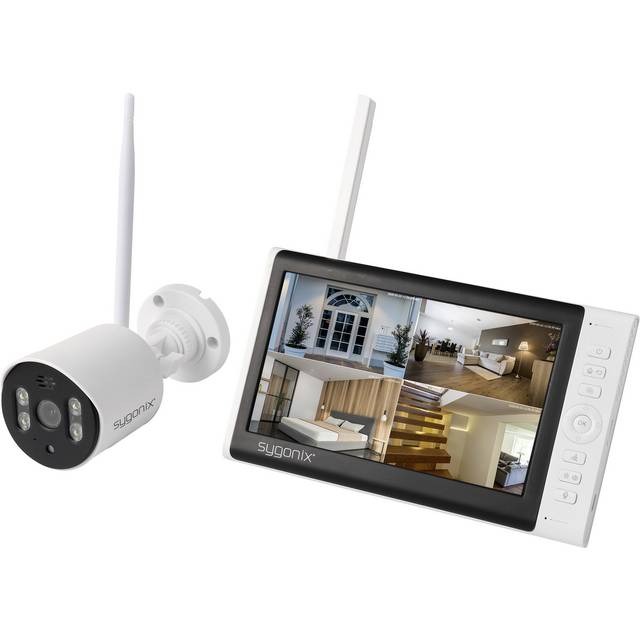 Set pour caméra de surveillance 4 canaux avec 1 caméra 1280 x 720 pixels 2.4 GHz