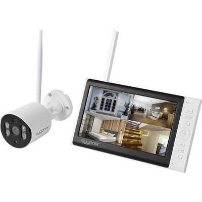 Set pour caméra de surveillance 4 canaux avec 1 caméra 1280 x 720 pixels 2.4 GHz
