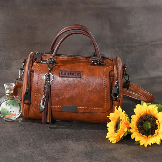 VENDU PAR 2|1 NOIR ET 1 MARRON SAC A MAIN EN CUIR