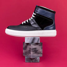 Baskets montantes HEAKER noires et bleues